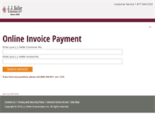 Tablet Screenshot of pay.jjkeller.com